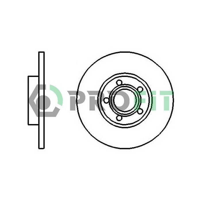 Гальмівний диск Profit 5010-0324