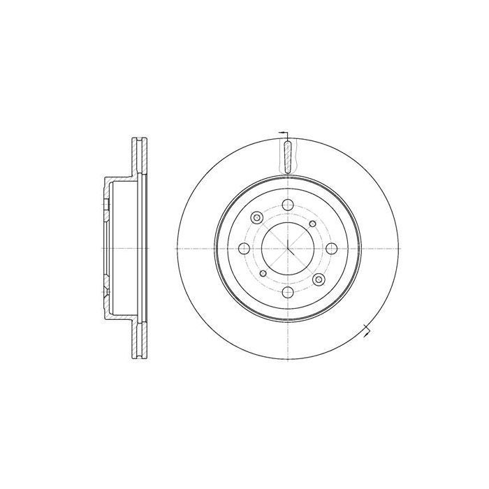 Тормозной диск REMSA 61038.10
