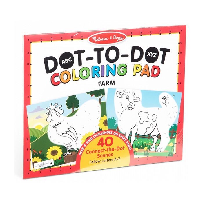 Набір для творчості Melissa&Doug розмальовок за номерами Ферма (MD30260) зображення 6