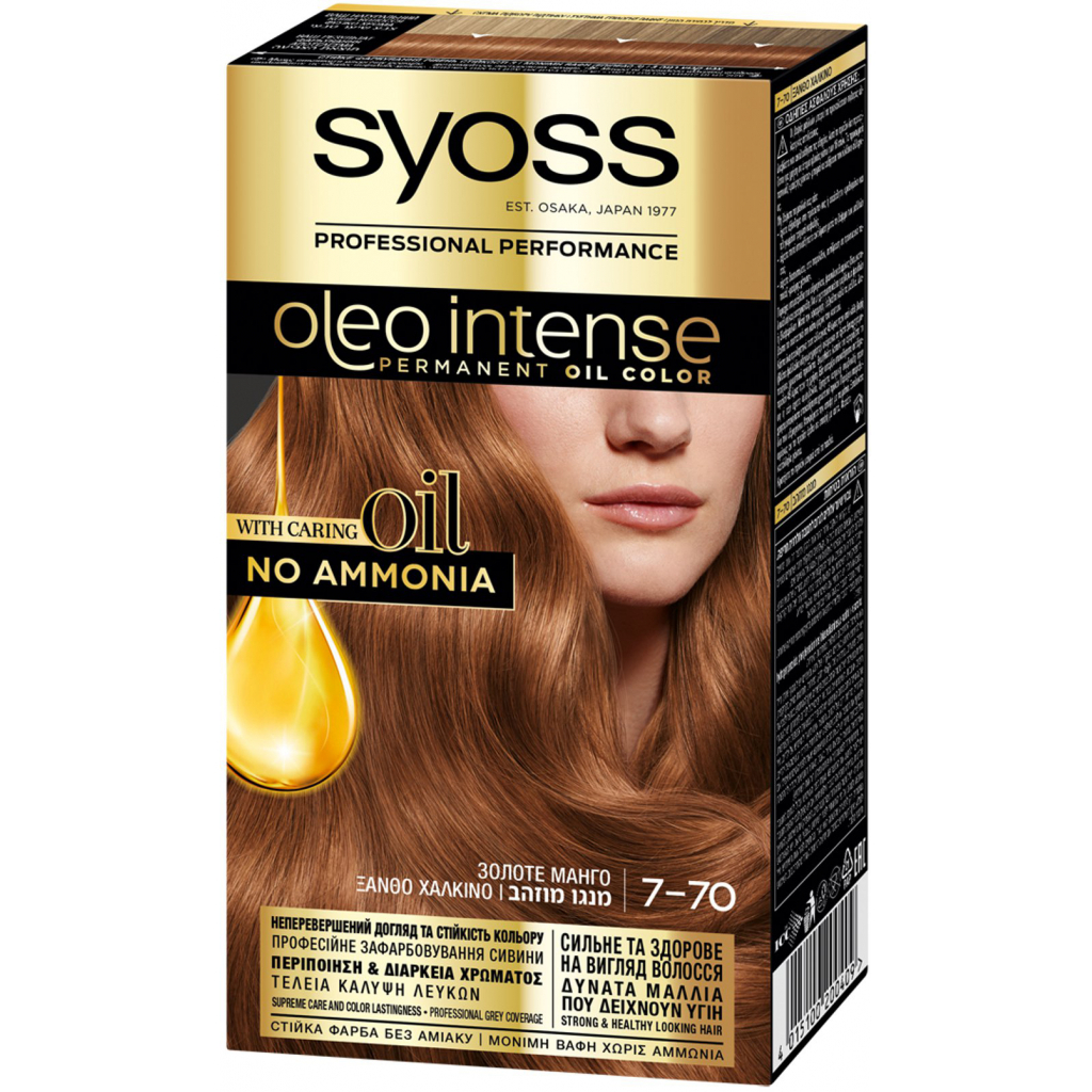 Краска для волос Syoss Oleo Intense 7-70 Золотое Манго 115 мл (4015100200409)