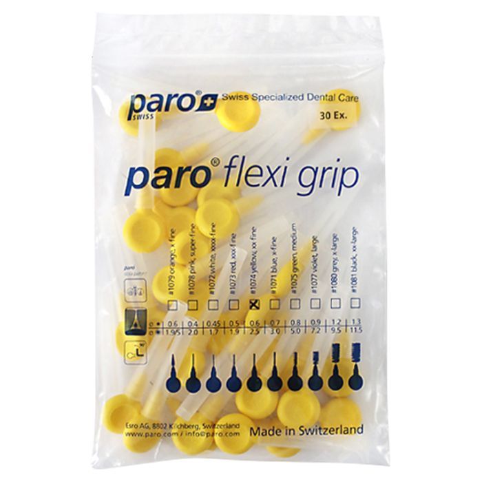 Щетки для межзубных промежутков Paro Swiss Flexi Grip xx-тонкие Ø 2.5 мм 30 шт. (7610458810745) изображение 2