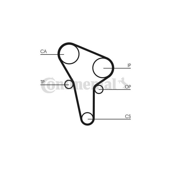 Ремінь ГРМ CONTITECH CT513 зображення 2