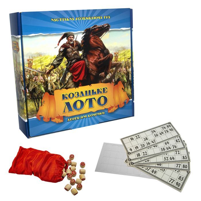 Настольная игра Strateg Лото с деревянными бочонками Казацкое (украинский язык) (341) изображение 3
