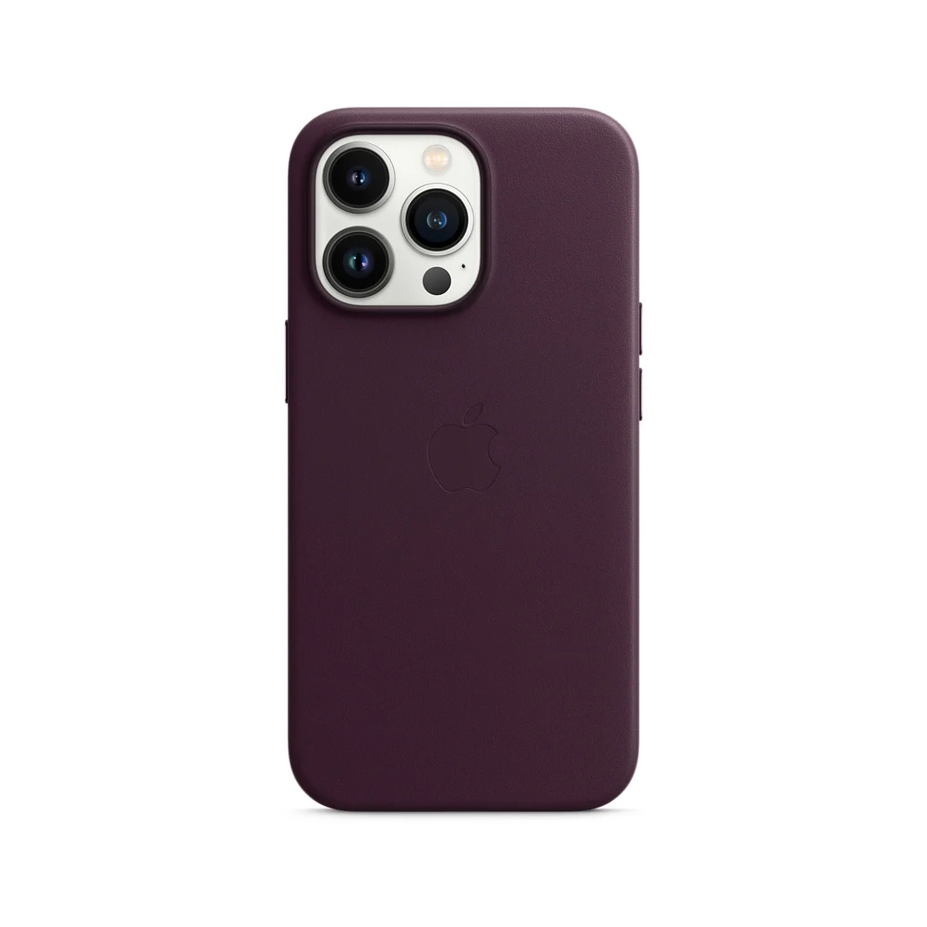 Чохол до мобільного телефона Apple iPhone 13 Pro Leather Case with MagSafe - Dark Cherry, Model (MM1A3ZE/A) зображення 2