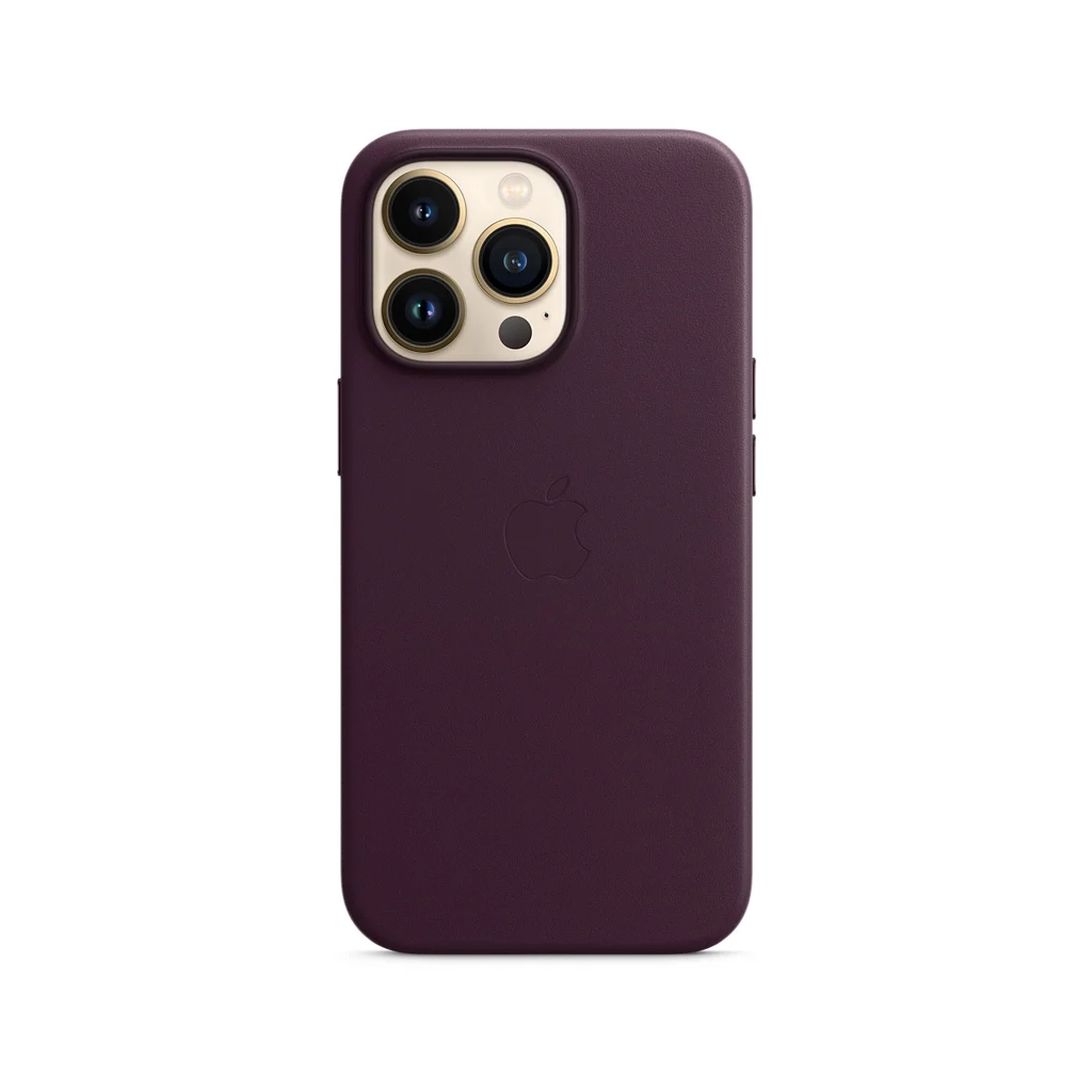 Чехол для мобильного телефона Apple iPhone 13 Pro Leather Case with MagSafe - Dark Cherry, Model (MM1A3ZE/A) изображение 3