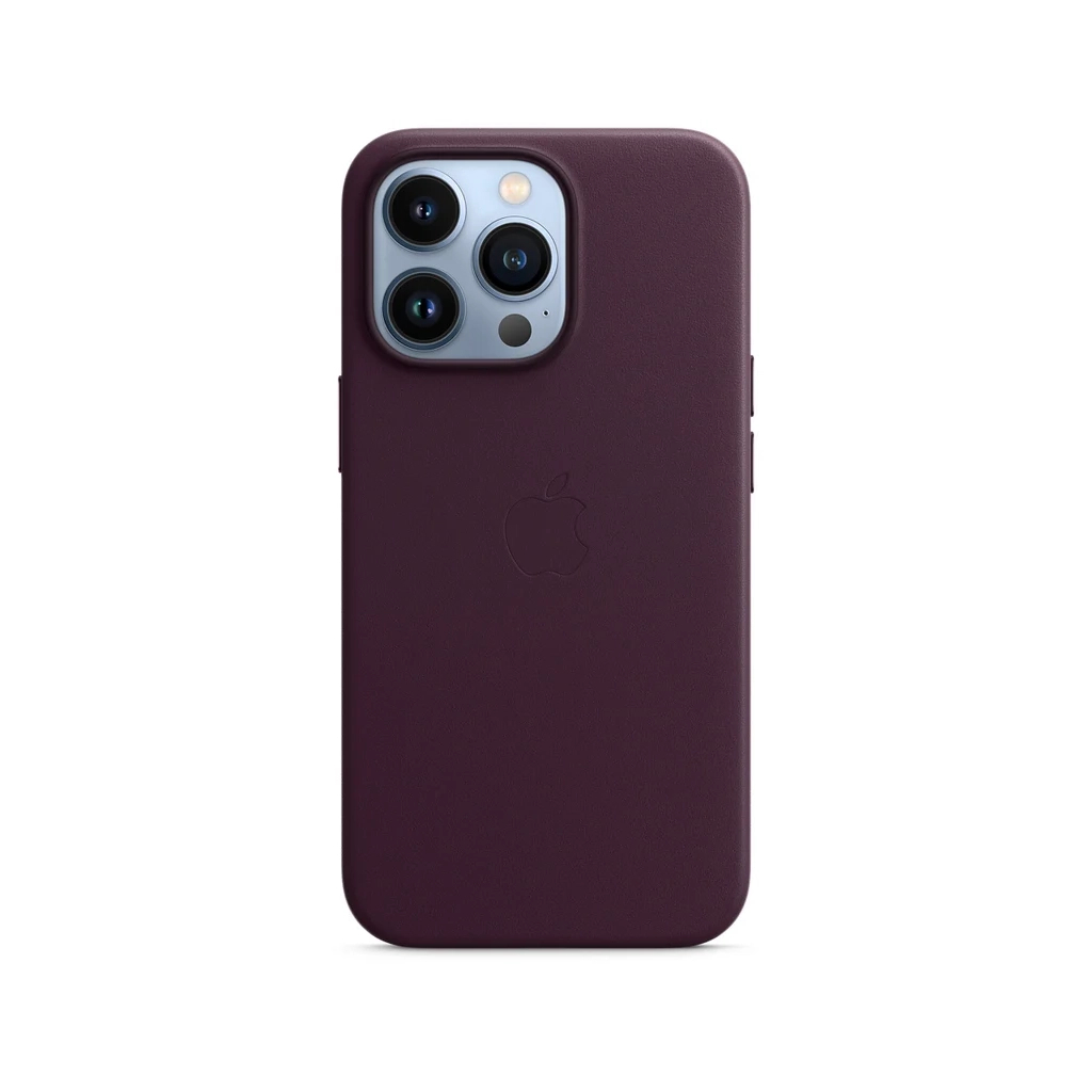 Чехол для мобильного телефона Apple iPhone 13 Pro Leather Case with MagSafe - Dark Cherry, Model (MM1A3ZE/A) изображение 4