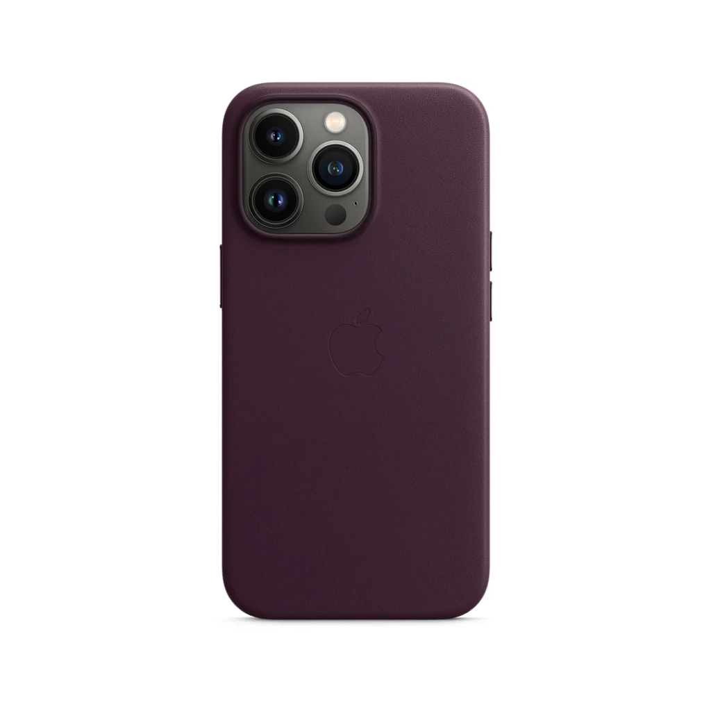 Чехол для мобильного телефона Apple iPhone 13 Pro Leather Case with MagSafe - Dark Cherry, Model (MM1A3ZE/A)