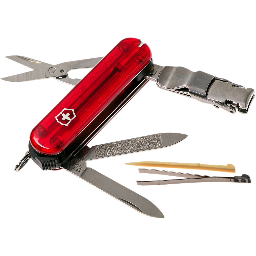 Нож Victorinox NailClip 580 Transparent Red (0.6463.T) изображение 2