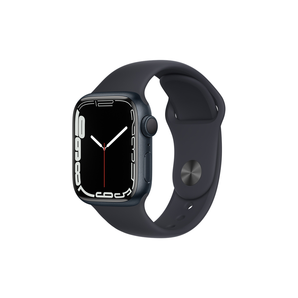 Смарт-годинник Apple Watch Series 7 GPS 41mm Midnight Aluminium Case with Black S (MKMX3UL/A)
