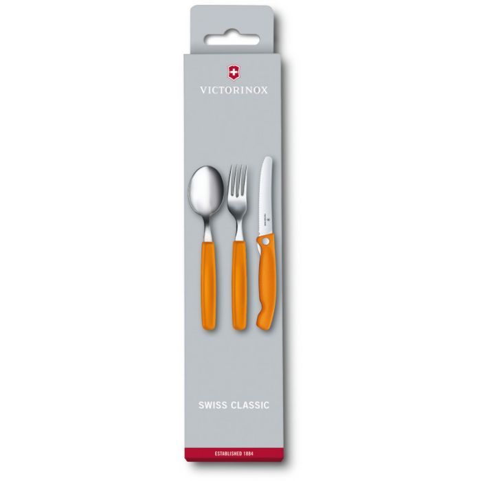 Набор столовых приборов Victorinox SwissClassic Table Set 3 шт Orange (6.7192.F9)