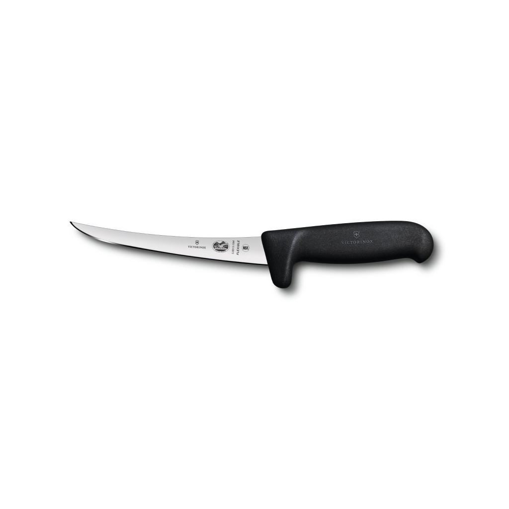Кухонный нож Victorinox Fibrox Boning Flexible 15 см Safety Grip Black (5.6613.15M)