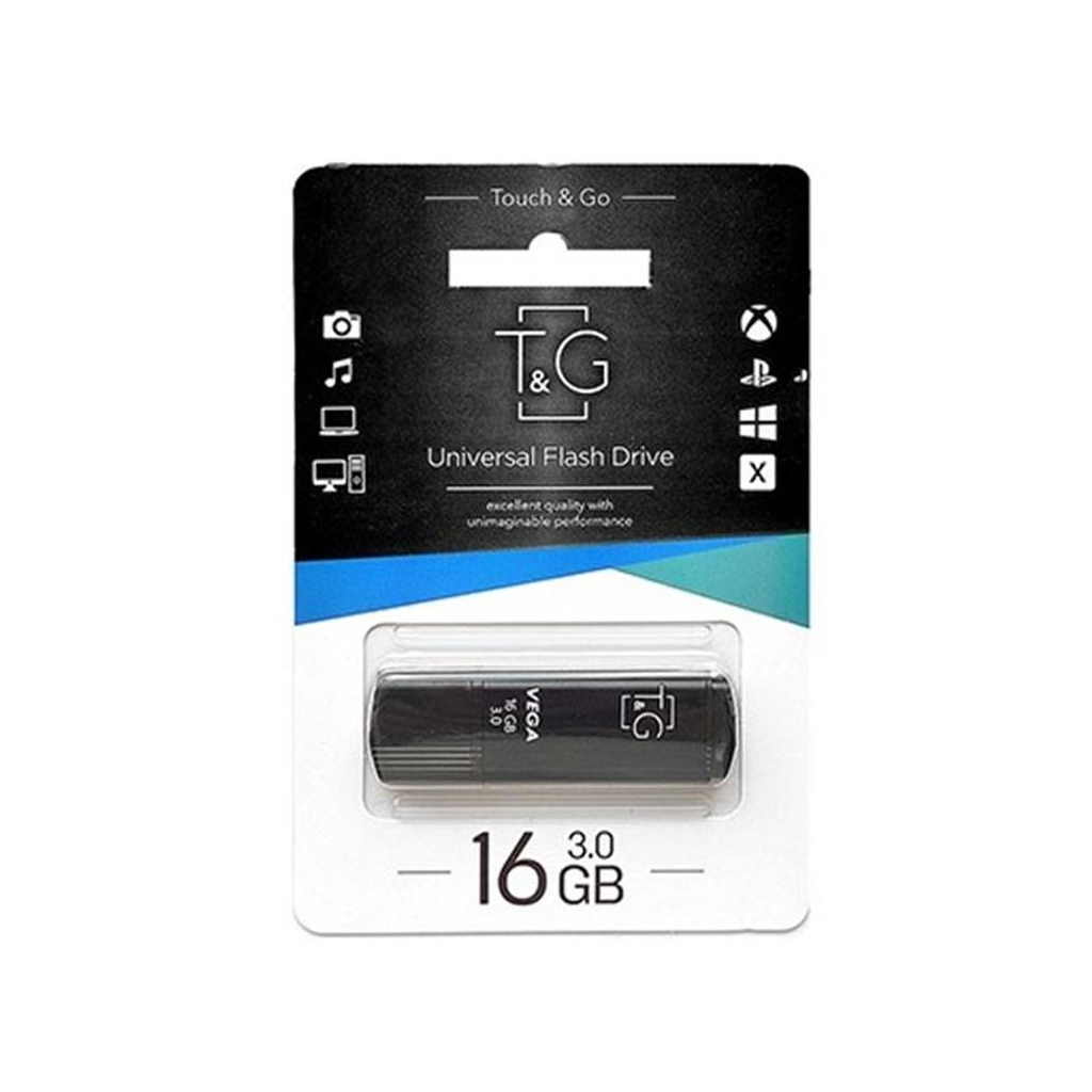 USB флеш накопичувач T&G 16GB 121 Vega Series Black USB 3.0 (TG121-16GB3BK) зображення 2