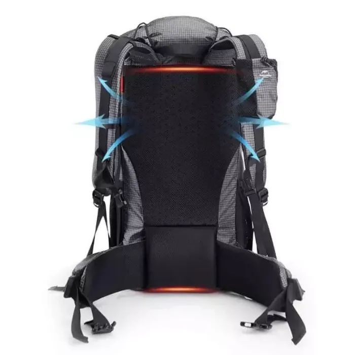 Рюкзак туристический Naturehike Rock NH20BB113 40+5 л Black (6927595765401) изображение 2
