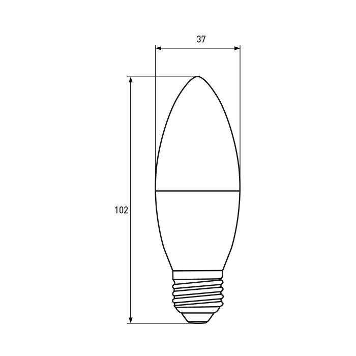 Лампочка Eurolamp LED CL 6W E27 3000K 220V (LED-CL-06273(P)) зображення 4