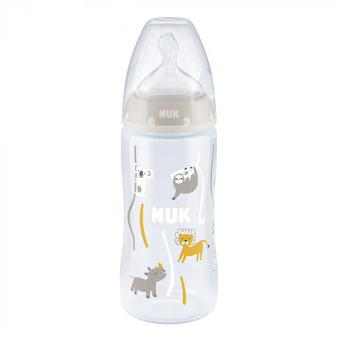 Пляшечка для годування Nuk First Choice Plus Сафарі 300 мл Бежева (3952396)