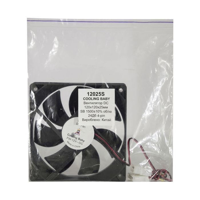 Кулер для корпуса Cooling Baby 12025S изображение 4