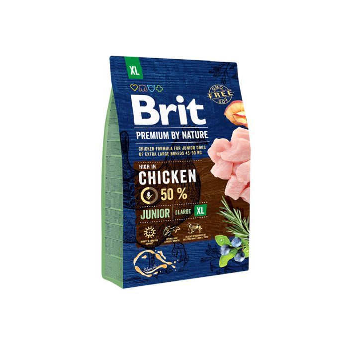 Сухой корм для собак Brit Premium Dog Junior XL 3 кг (8595602526499)