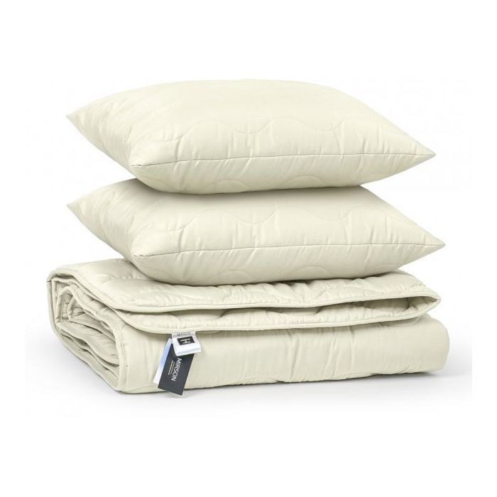 Ковдра MirSon Набір BamBoo №1686 Eco Light Creamy Ковдра 140х205 + подушки (2200002655606) зображення 3