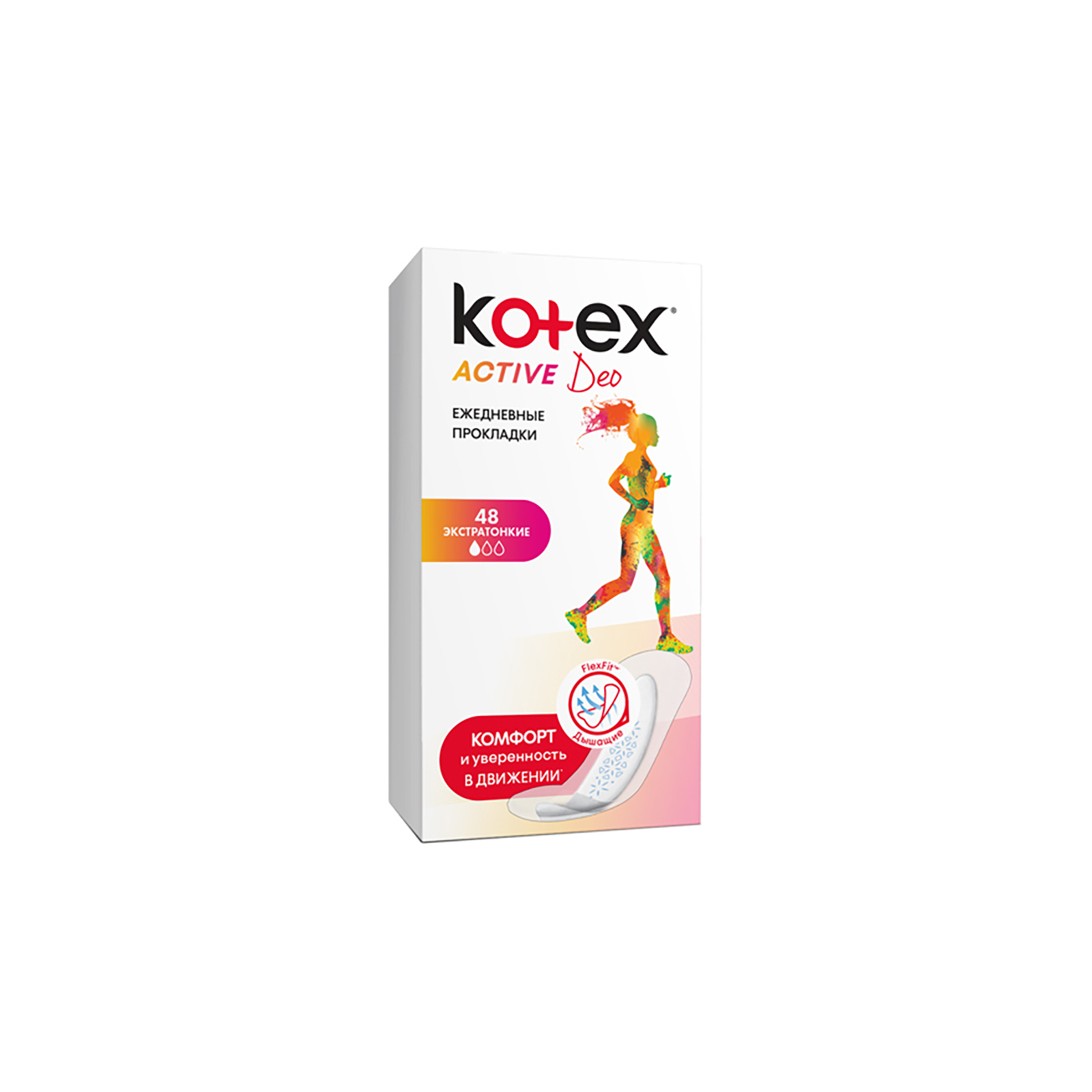 Ежедневные прокладки Kotex Active Deo Extra Thin 48 шт. (5029053547886) изображение 2