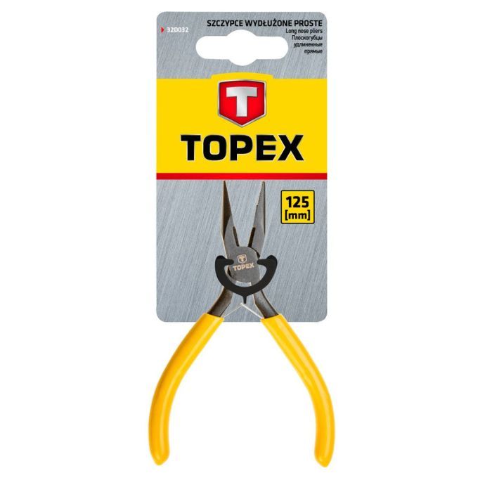 Плоскогубцы Topex удлиненные прямые, прецизионные, разжимающая пружина (32D032) изображение 2