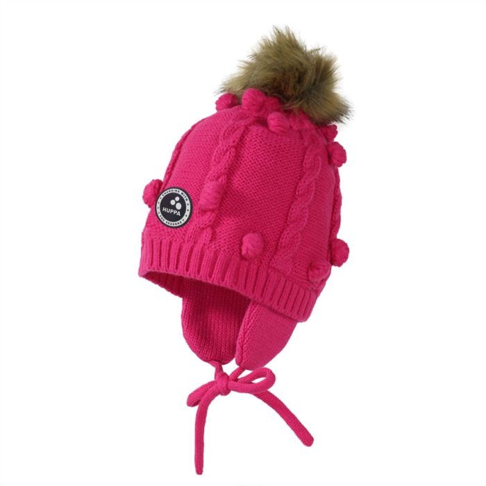 Шапка детская Huppa MACY 83570000 фуксия XS (4741468467344)