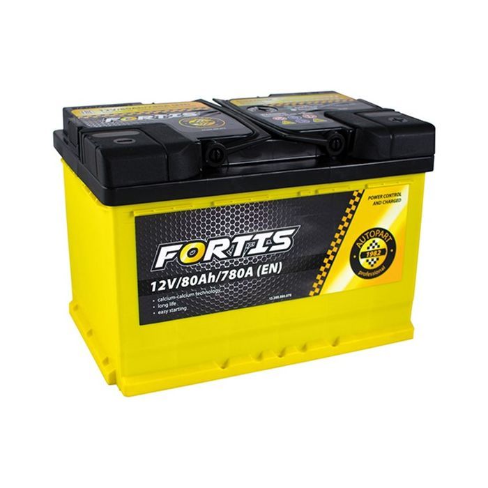 Аккумулятор автомобильный FORTIS 80 Ah/12V Euro (FRT80-00)