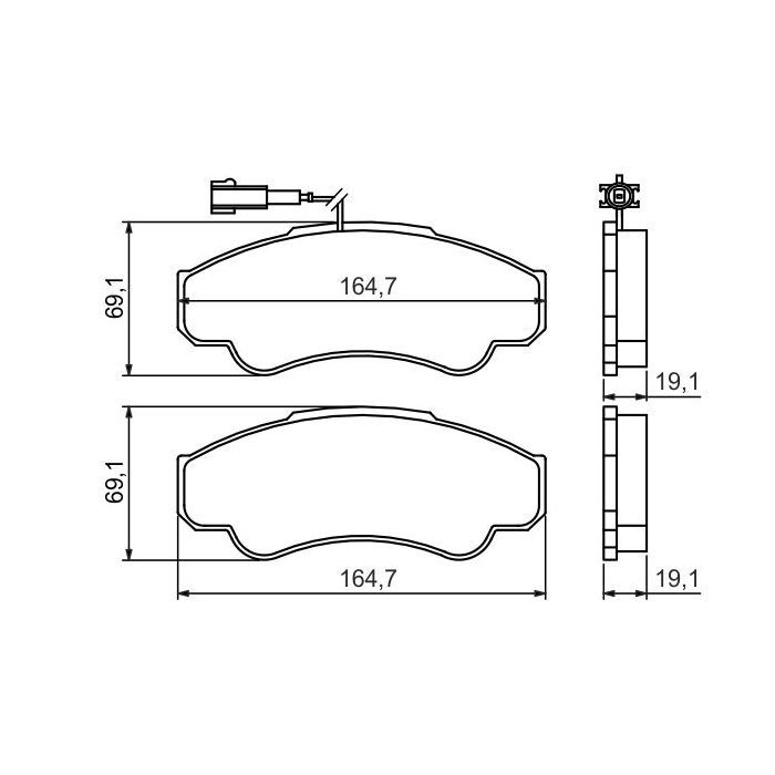 Гальмівні колодки Bosch 0 986 424 769 зображення 3