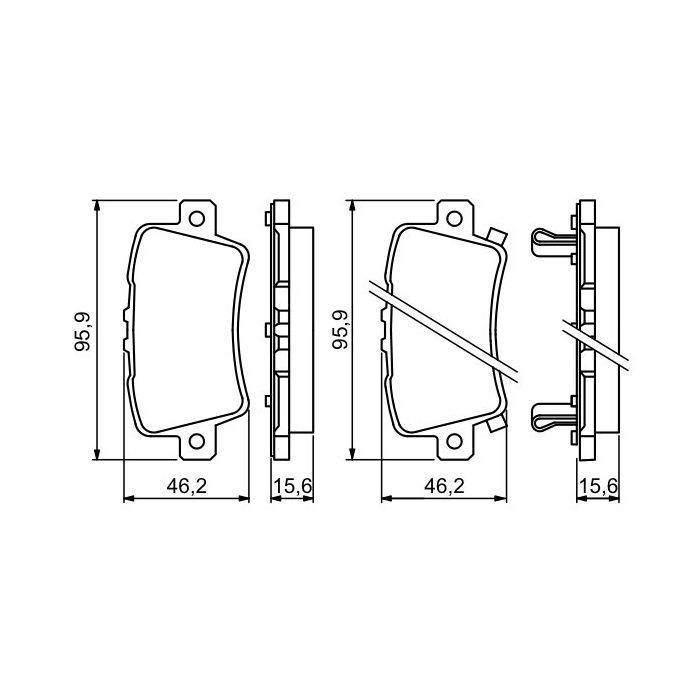 Гальмівні колодки Bosch 0 986 494 249 зображення 4