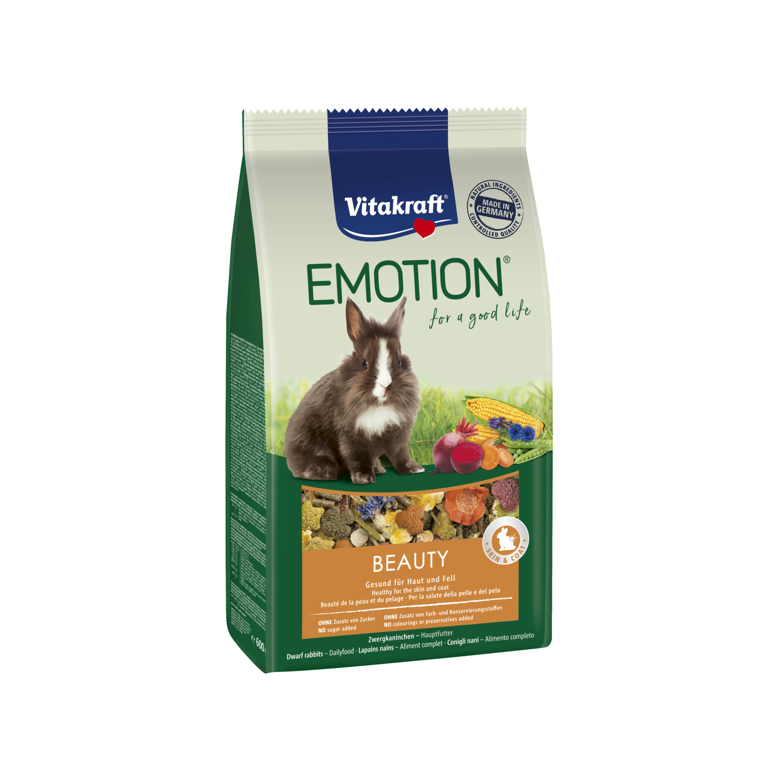 Корм для грызунов Vitakraft Emotion Beauty Selection Adult для кроликов 600 г (4008239314550)