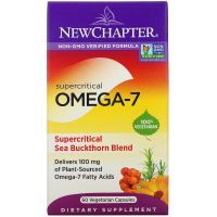 Жирные кислоты New Chapter Омега-7, Supercritical Omega-7, 60 вегетарианских капсул (NCR-90098)