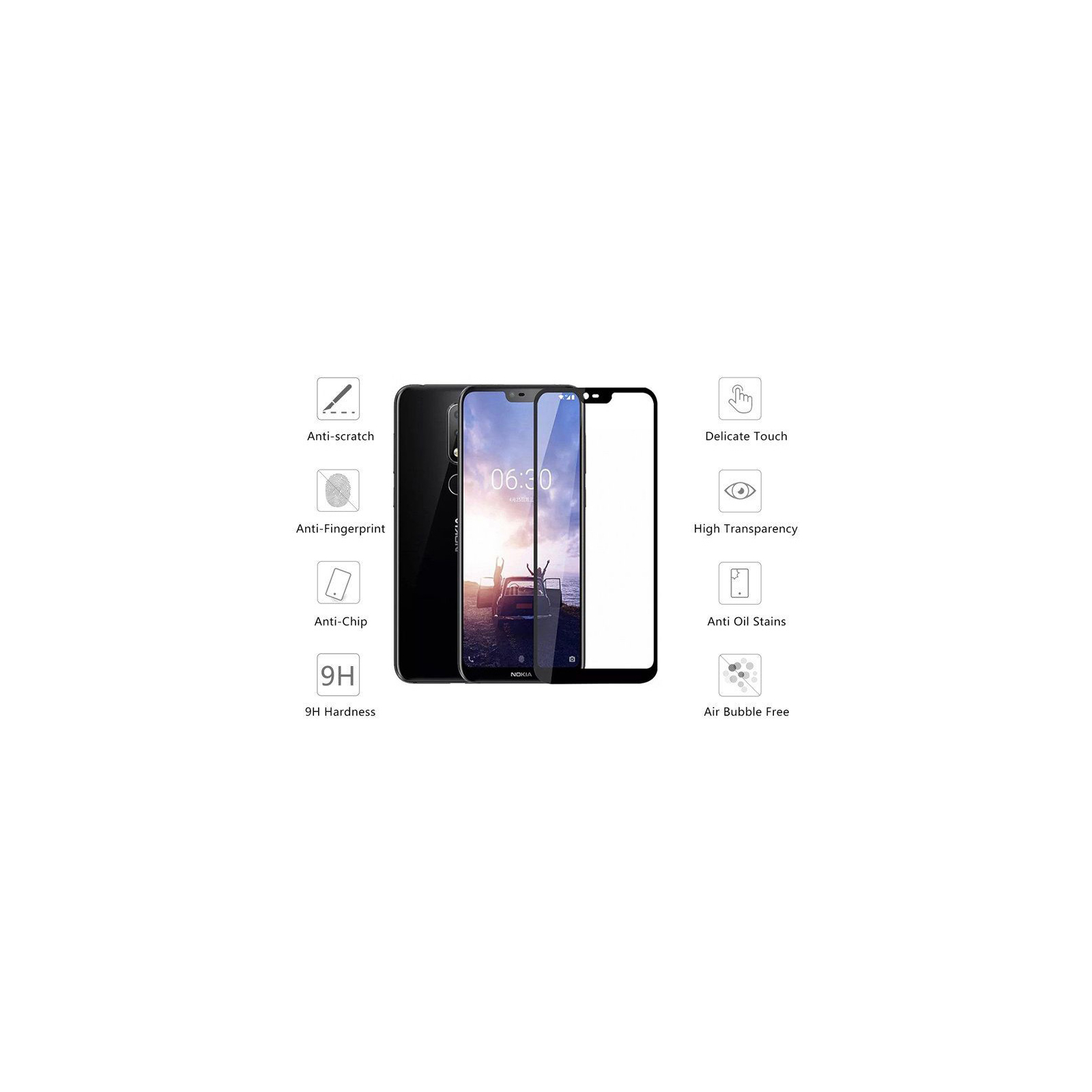 Стекло защитное Drobak Nokia X6 (242407) изображение 3