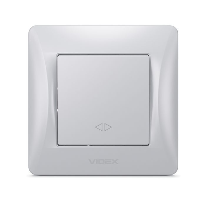 Переключатель Videx BINERA 1кл промежуточный серебряны (VF-BNSW1I-SS) изображение 2
