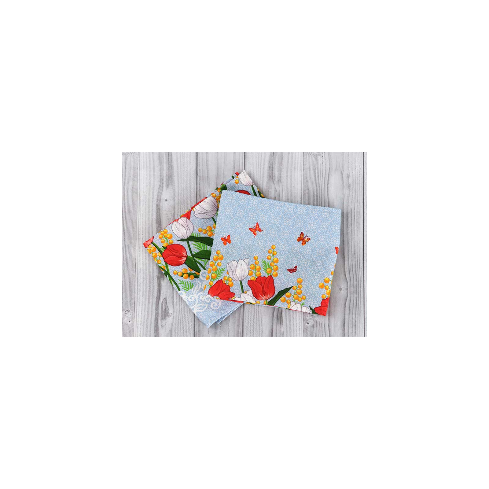 Полотенце Руно вафельное набивное Весенние цветы -1, 45х80 см (202.15_Весняні квіти_1) изображение 6