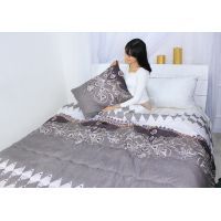 Ковдра MirSon Набір Tencel Зима №3695 Print Line Myrrh (ковдра + 2 подушки середні) 172х205+2х50х70 (2200004848198) зображення 9