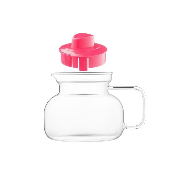 Заварник Termisil Maja Barrel Glass Handle 1000 мл Pink (CDTP100AR) изображение 2