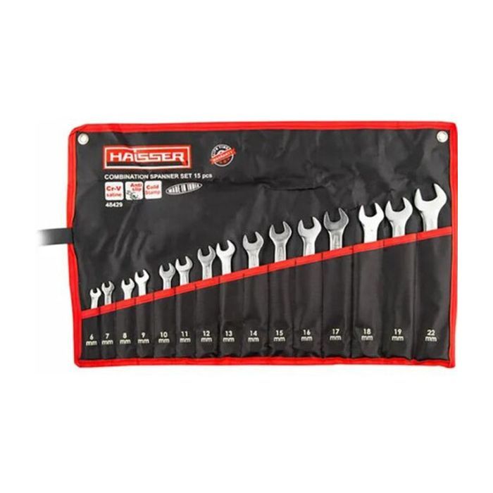 Ключ HAISSER 15шт.CRV Cold Stamped 48429 (97387)
