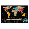 Скретч карта 1DEA.me Travel Map Weekend Black World (gold) (13072) изображение 2
