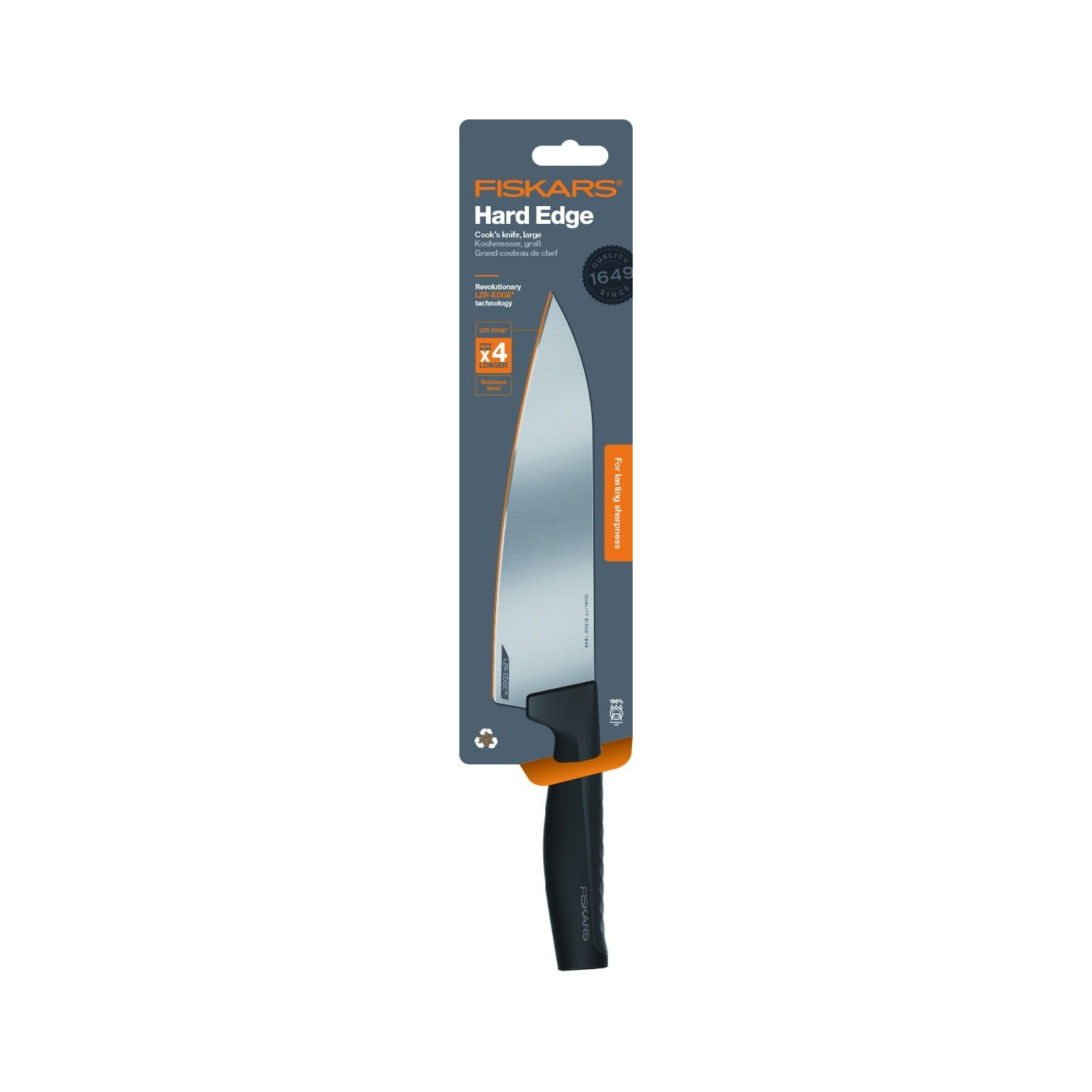 Кухонный нож Fiskars Hard Edge 20 см (1051747) изображение 4