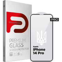 Фото - Захисне скло / плівка ArmorStandart Скло захисне  Pro 3D LE Apple iPhone 14 Pro Black  (ARM65658)