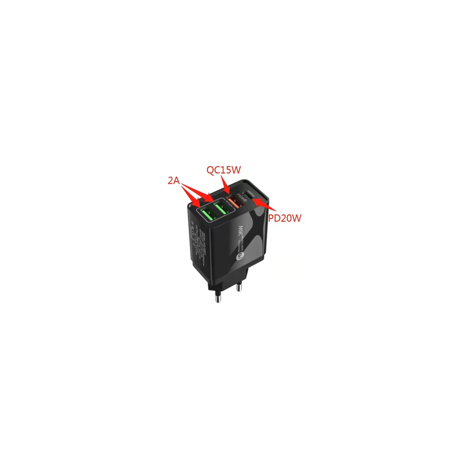 Зарядний пристрій XoKo QC-470 (APD-36W01) (QC-470-BK) зображення 4