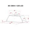 Витяжка кухонна Perfelli BIS 58844 BL 1200 LED зображення 11