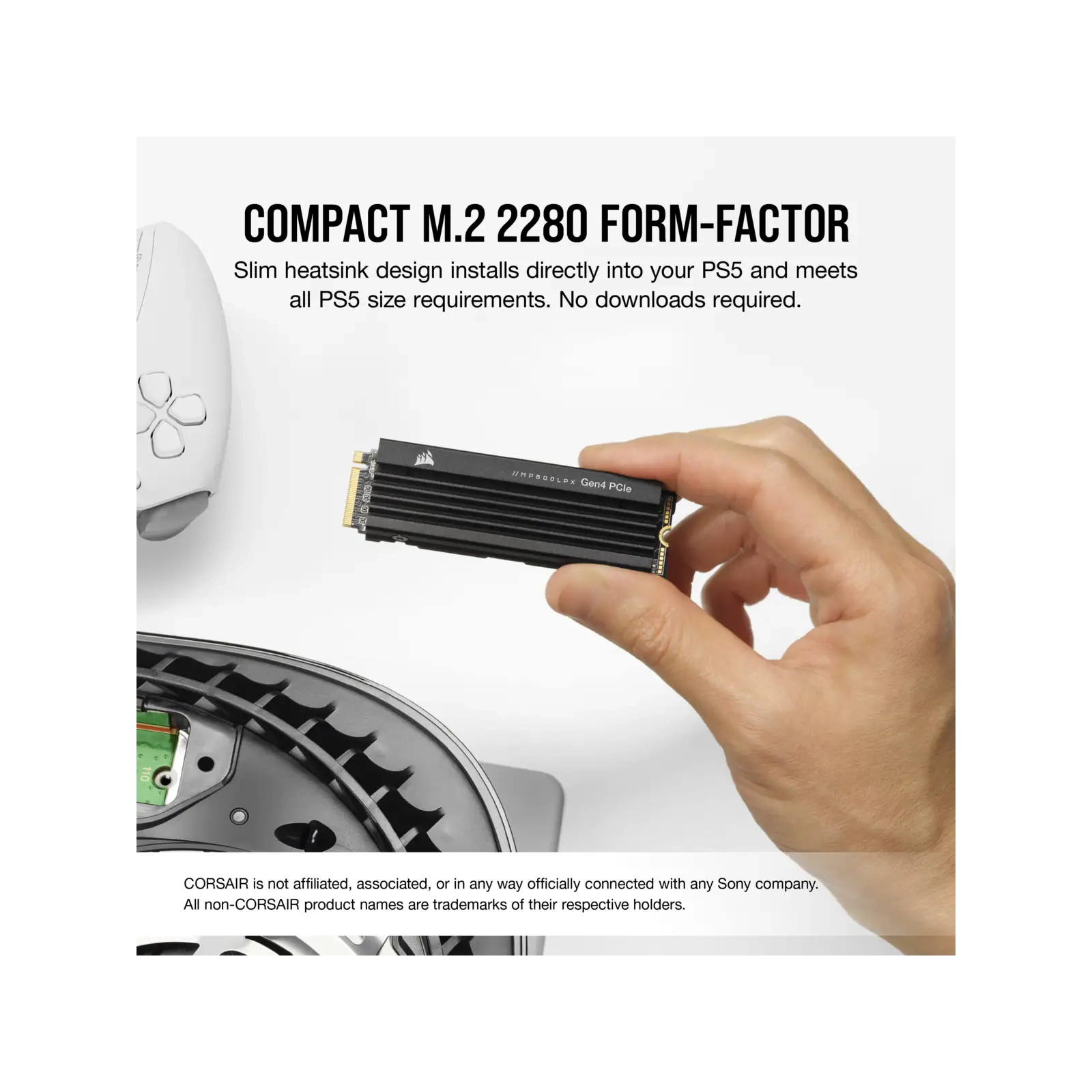 Накопитель SSD M.2 2280 2TB MP600PRO LPX Corsair (CSSD-F2000GBMP600PLP) изображение 10