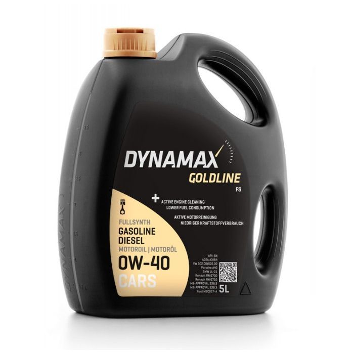 Моторное масло DYNAMAX GOLDLINE FS 0W40 4л (502732)
