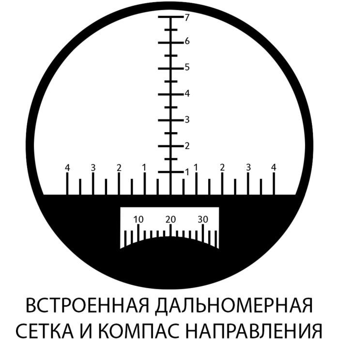 Бінокль Sigeta Admiral 7x50 Military Floating/Compass/Reticle (65810) зображення 7