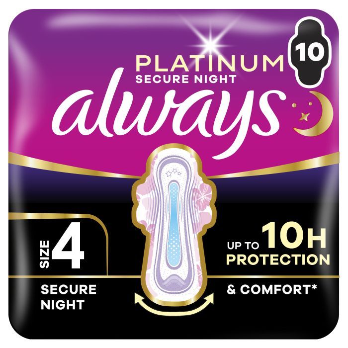 Гигиенические прокладки Always Platinum Secure Night Размер 4 20 шт. (8700216186797)