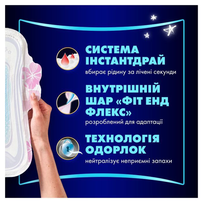Гигиенические прокладки Always Platinum Secure Night Размер 4 20 шт. (8700216186797) изображение 6