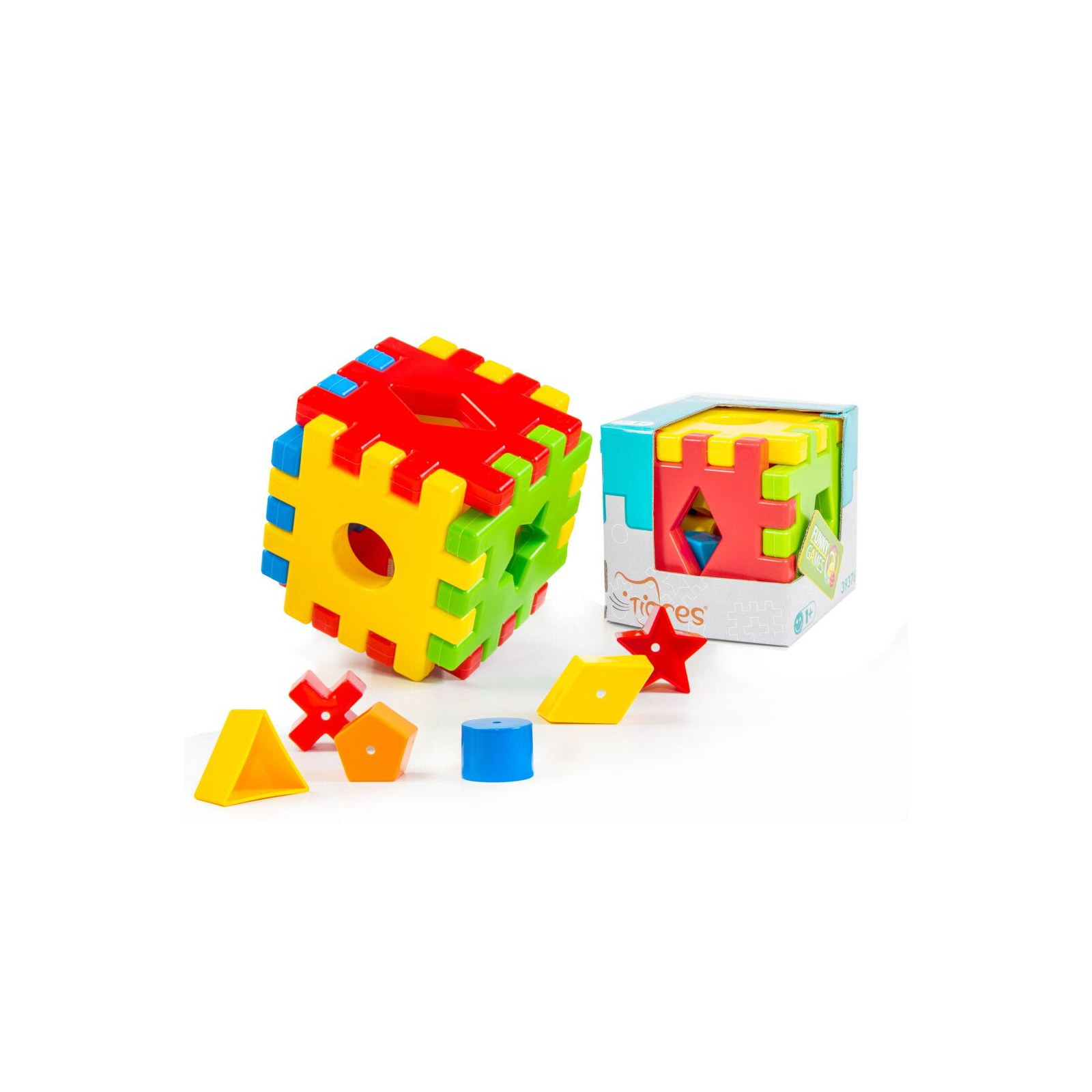 Развивающая игрушка Tigres Волшебный куб 12 элементов в коробке (39376) изображение 2