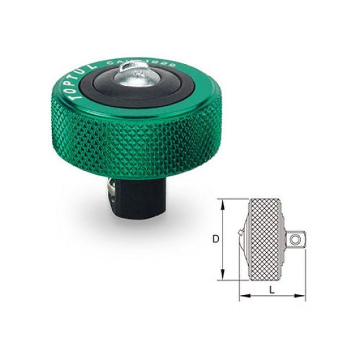 Трещотка Toptul мини дисковая 1/2" 52 зубца (CAUB1633) изображение 2
