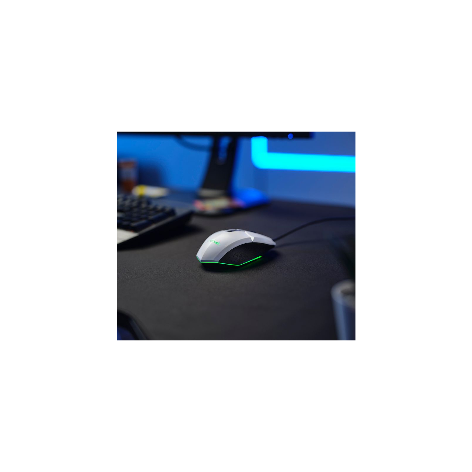 Мышка Trust GXT 109 Felox RGB White (25066) изображение 8
