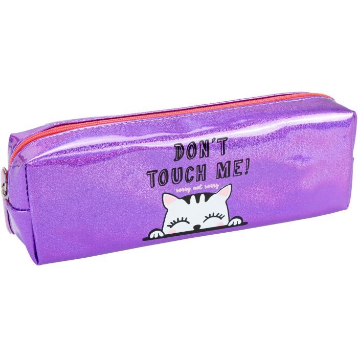 Пенал Cool For School голографический 1 отделение розовый (CF87032)